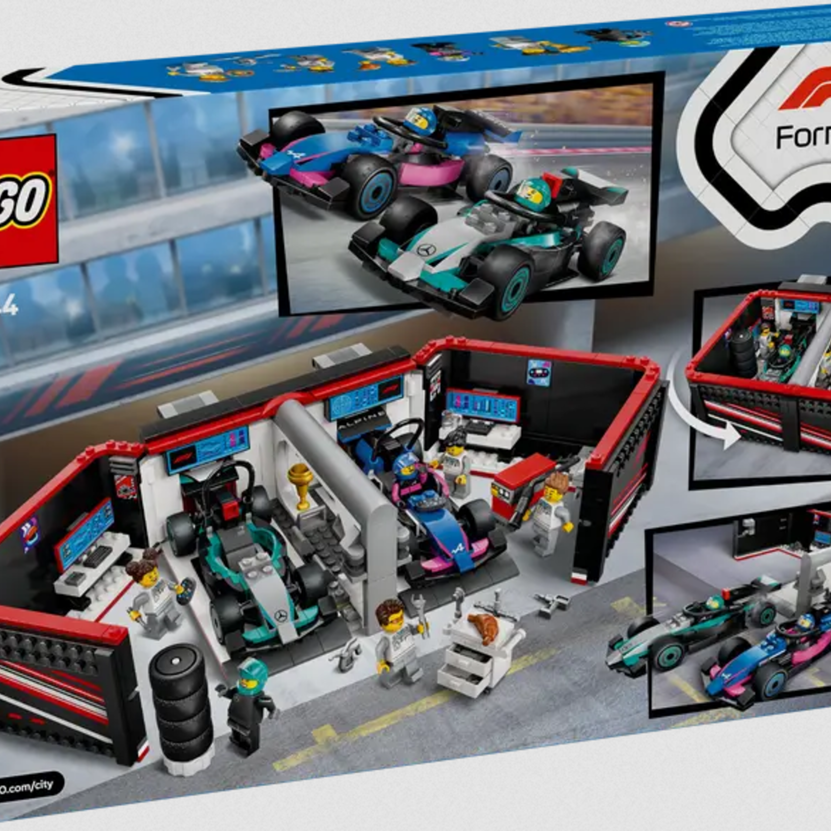 Lego Lego 60444 City - Le garage de F1® et les voitures Mercedes-AMG et Alpine