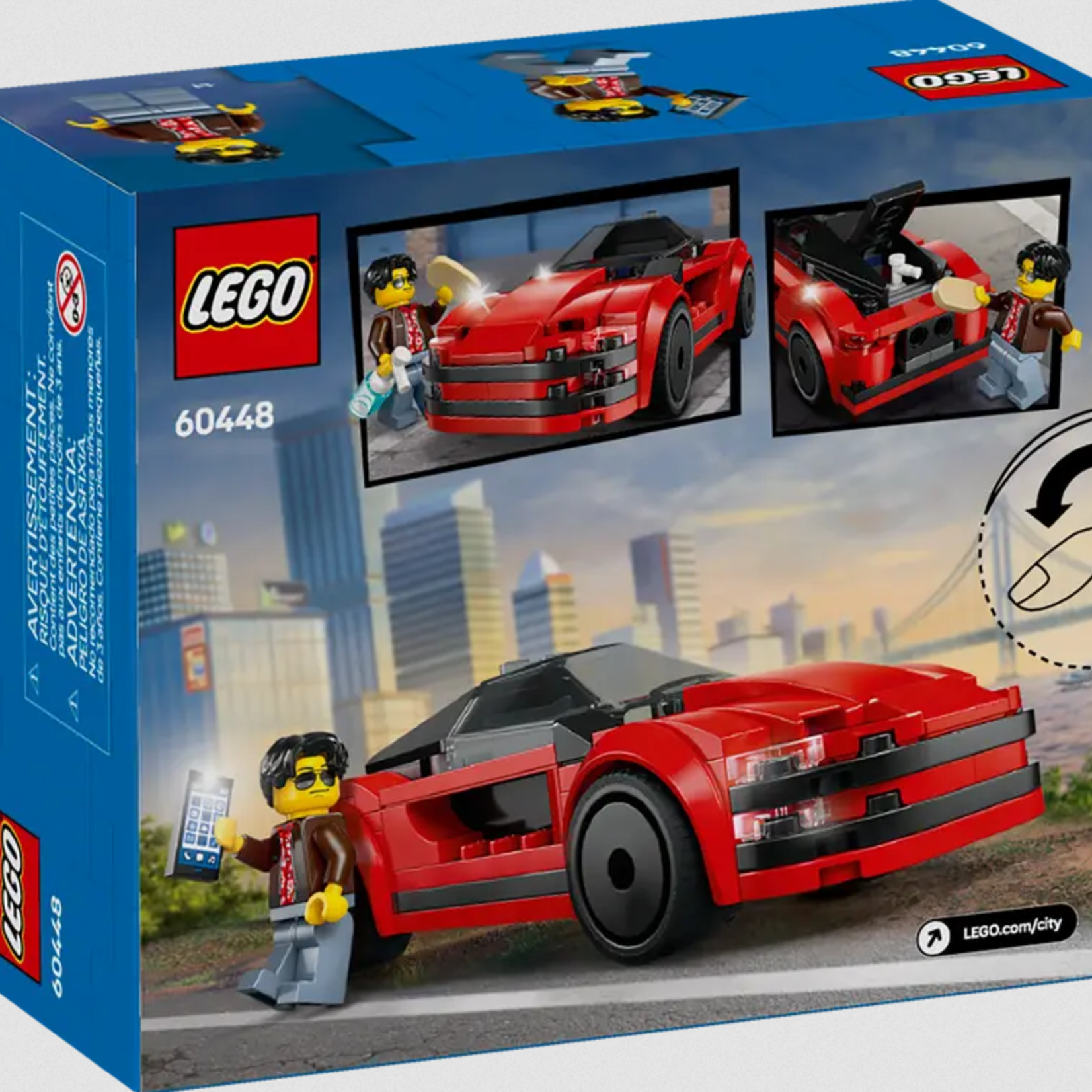 Lego Lego 60448 City - La voiture de sport rouge