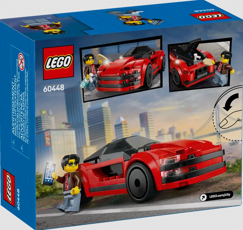 Lego Lego 60448 City - La voiture de sport rouge