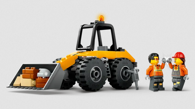 Lego Lego 60450 City - La chargeuse sur pneus de construction jaune