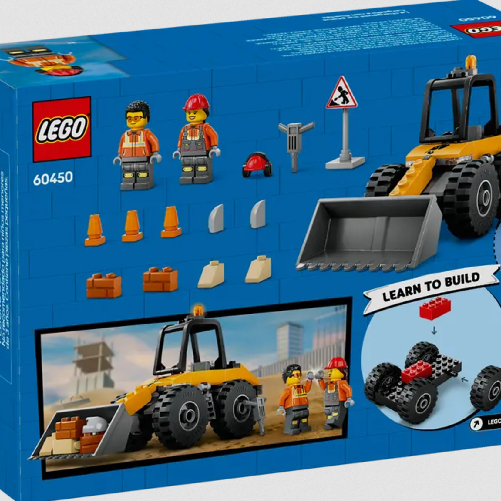Lego Lego 60450 City - La chargeuse sur pneus de construction jaune
