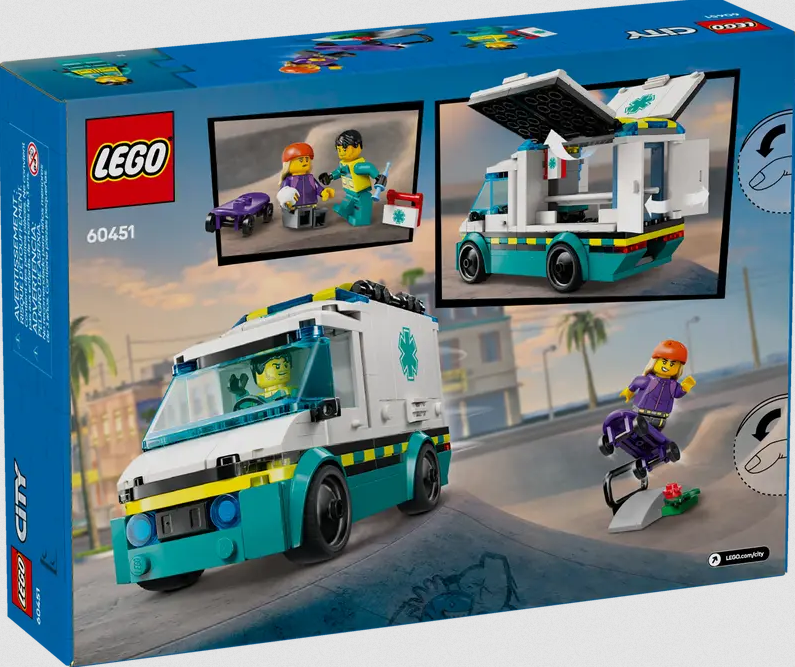 Lego Lego 60451 City - L'ambulance d’urgence