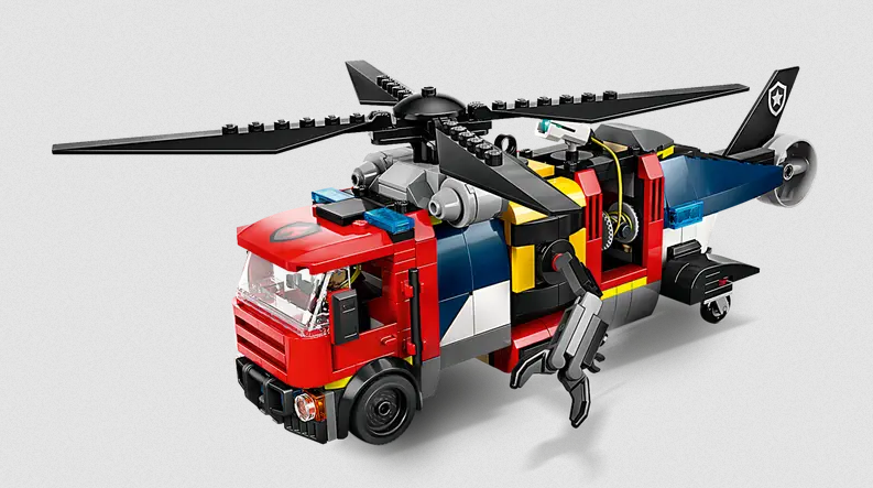 Lego Lego 60462 City - Ensemble hélicoptère, camion de pompiers et sous-marin