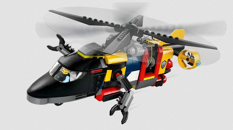 Lego Lego 60462 City - Ensemble hélicoptère, camion de pompiers et sous-marin
