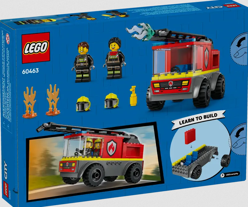 Lego Lego 60463 City - Le camion de pompiers avec échelle