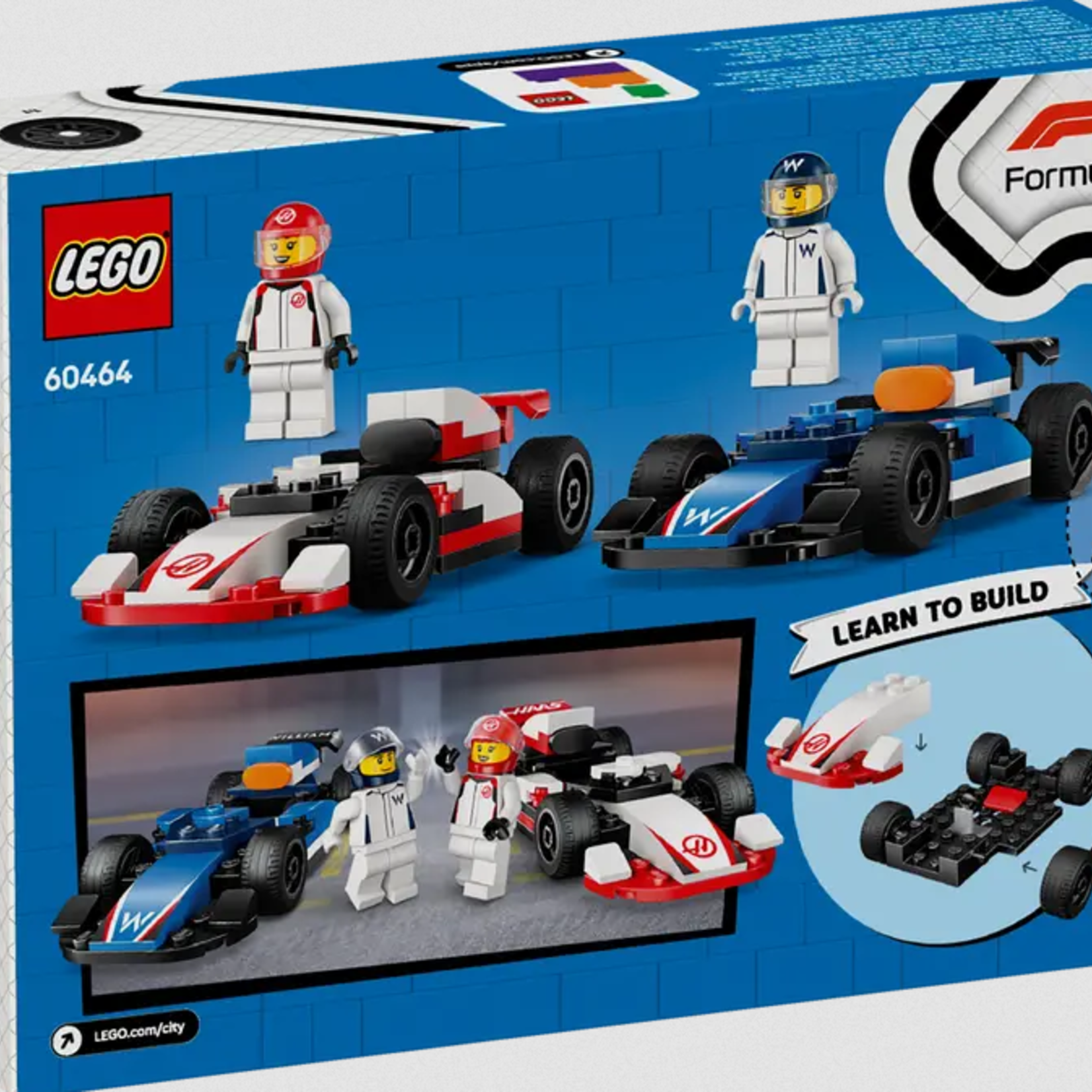 Lego Lego 60464 City - Les voitures de course de F1® Williams Racing et Haas F1®