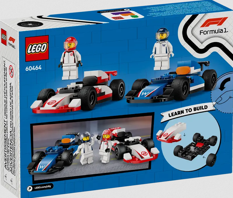 Lego Lego 60464 City - Les voitures de course de F1® Williams Racing et Haas F1®