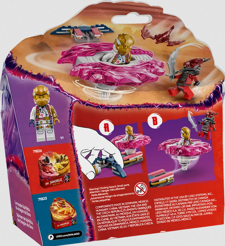 Lego Lego 71824 Ninjago - La toupie Spinjitzu du dragon de Sora