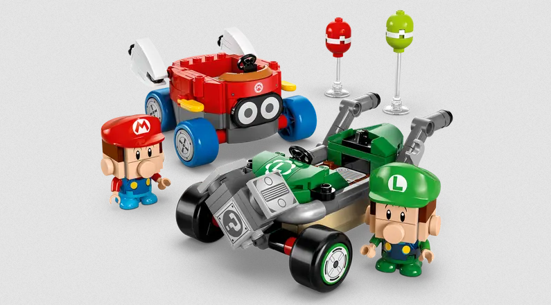 Lego Lego 72034 Super Mario - Mario Kart™ – Bébé Mario contre Bébé Luigi
