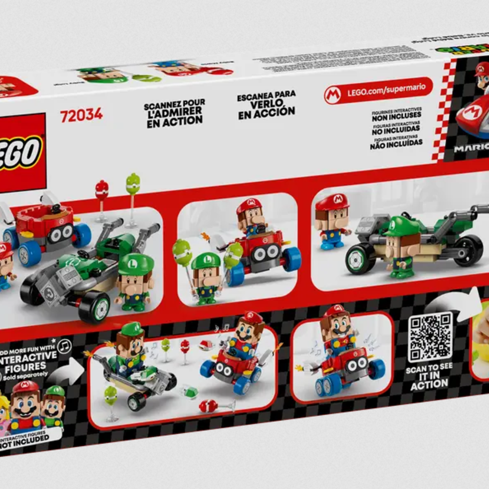 Lego Lego 72034 Super Mario - Mario Kart™ – Bébé Mario contre Bébé Luigi