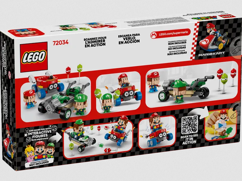 Lego Lego 72034 Super Mario - Mario Kart™ – Bébé Mario contre Bébé Luigi