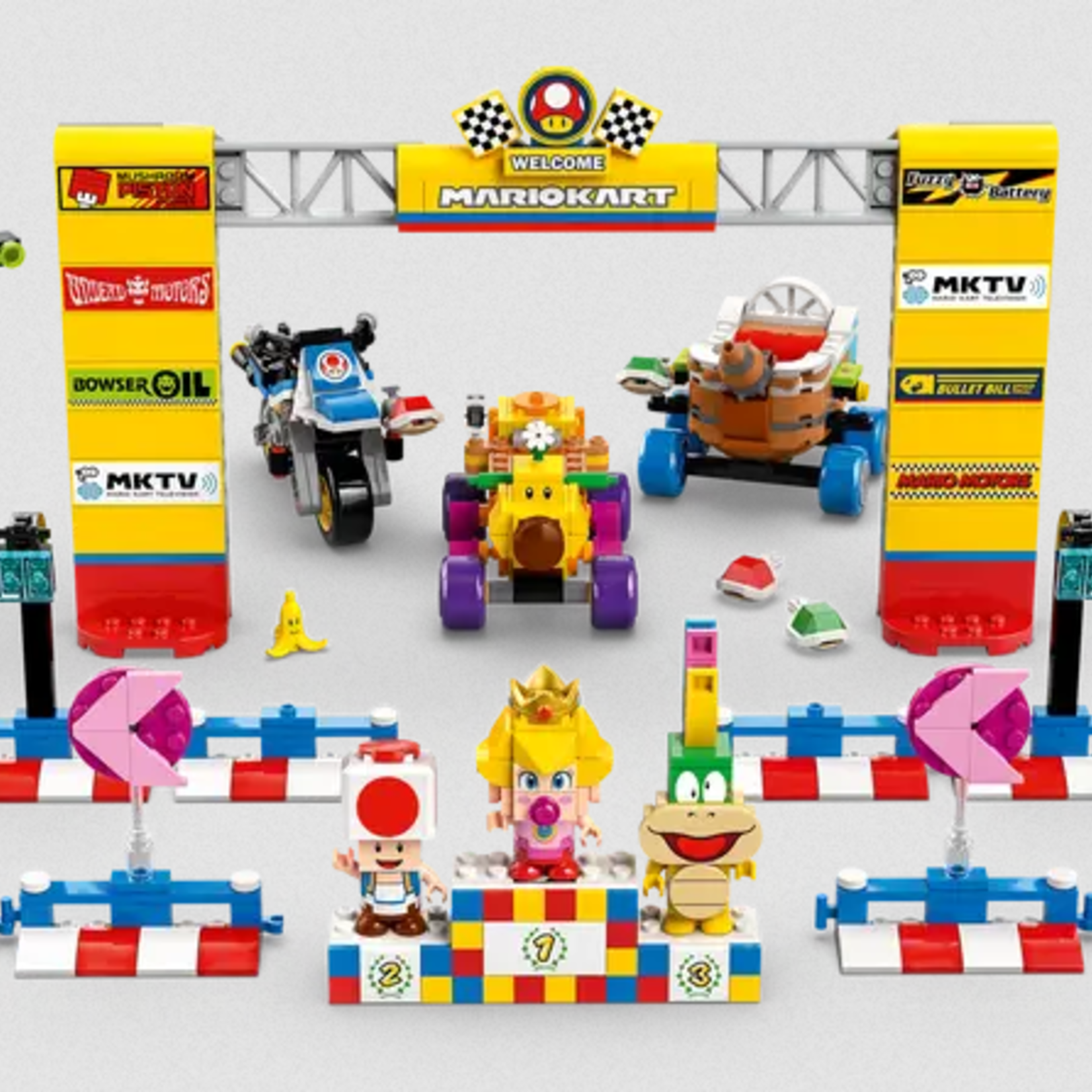 Lego Lego 72036 Super Mario - Mario Kart™ – Ensemble Bébé Peach et Grand Prix