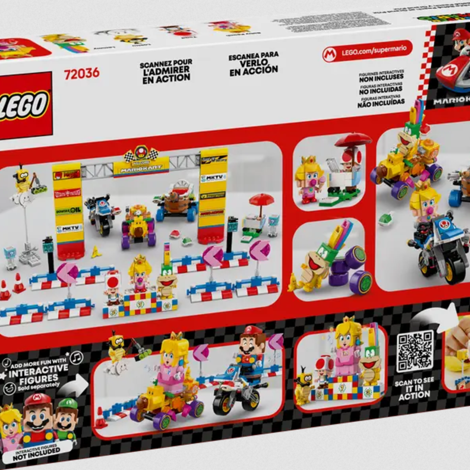 Lego Lego 72036 Super Mario - Mario Kart™ – Ensemble Bébé Peach et Grand Prix