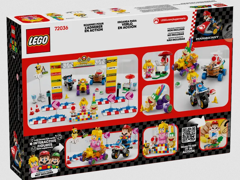 Lego Lego 72036 Super Mario - Mario Kart™ – Ensemble Bébé Peach et Grand Prix