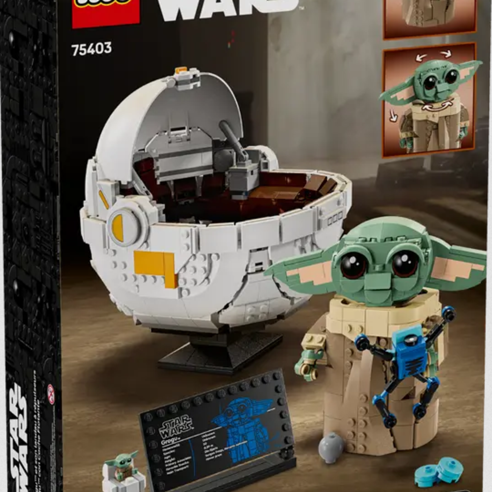 Lego Lego 75403 Star Wars - Grogu™ et son landau à répulseurs