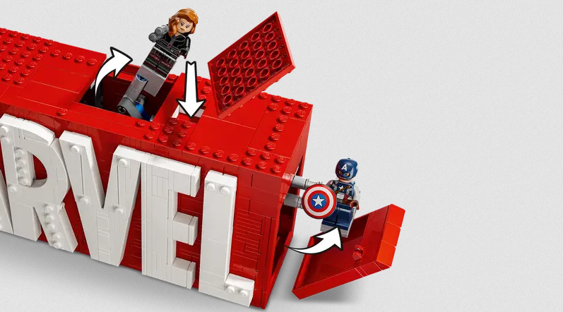 Lego Lego 76313 Marvel - Logo et figurines MARVEL