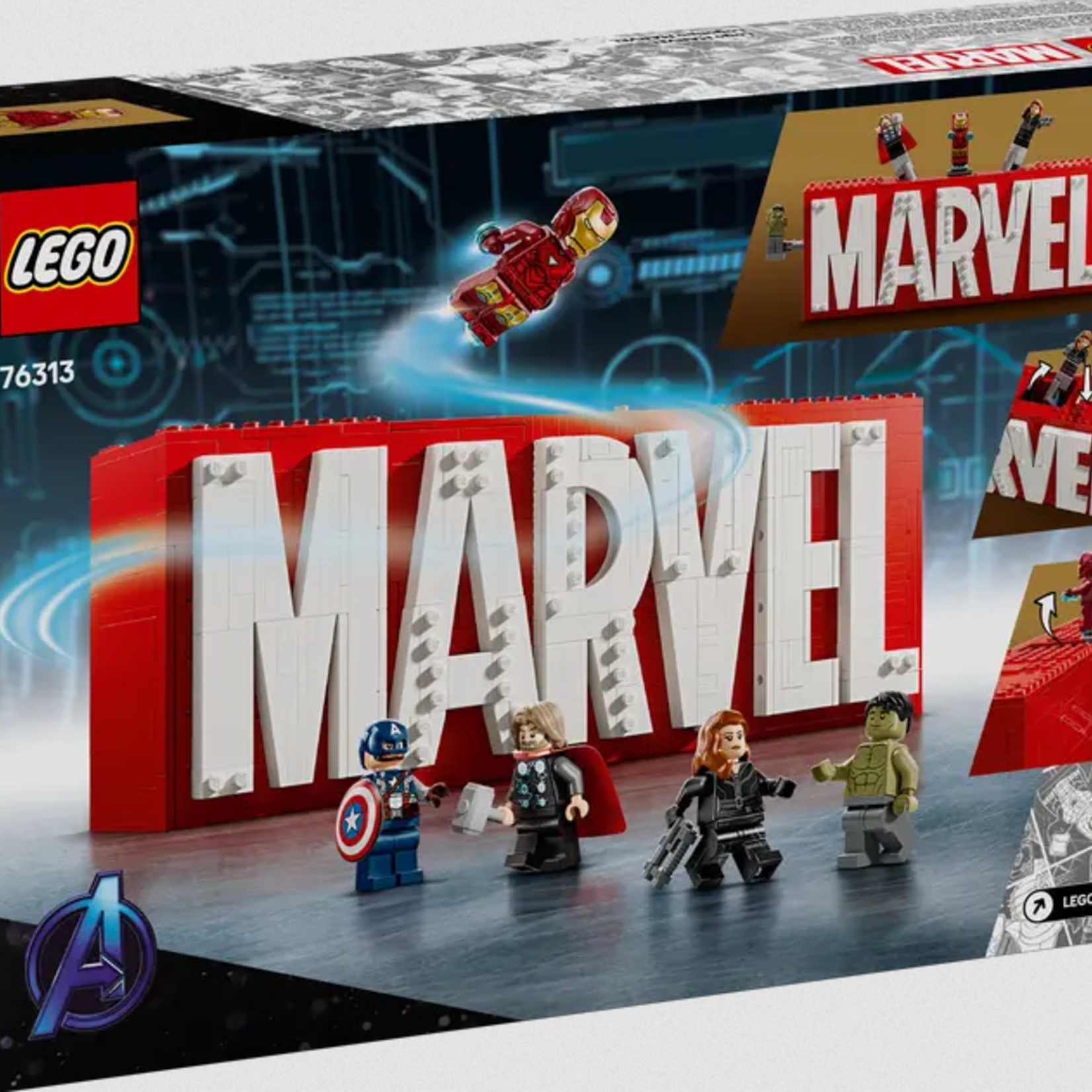Lego Lego 76313 Marvel - Logo et figurines MARVEL