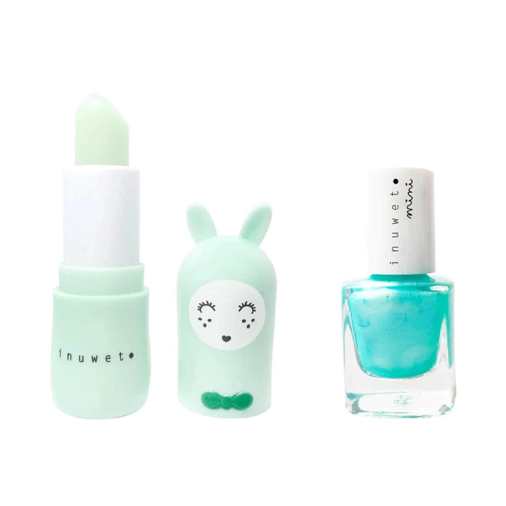 Inuwet Inuwet mini - Duo Baume à Lèvres et Vernis à l'eau - Pomme
