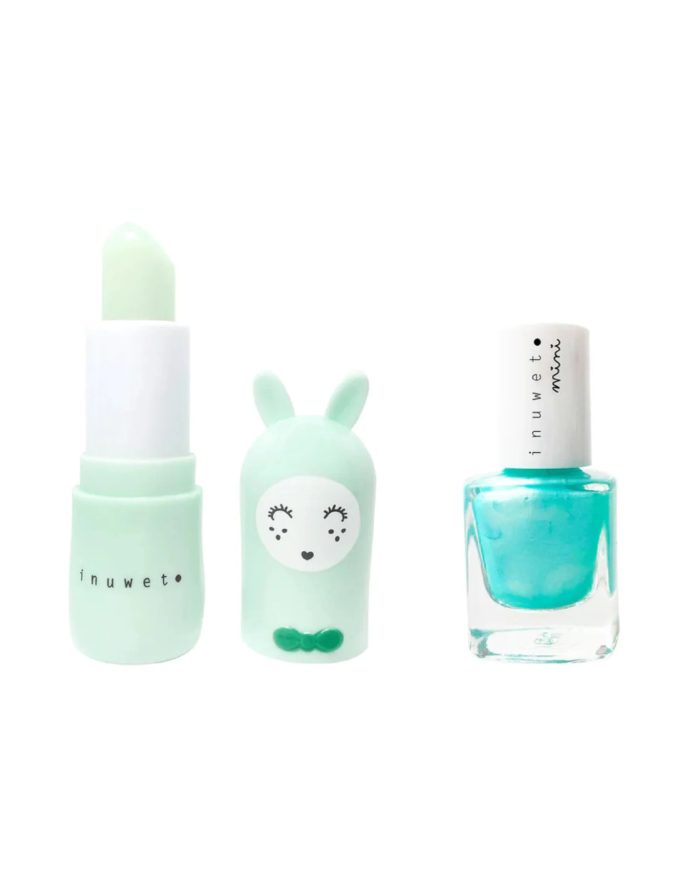 Inuwet Inuwet mini - Duo Baume à Lèvres et Vernis à l'eau - Pomme