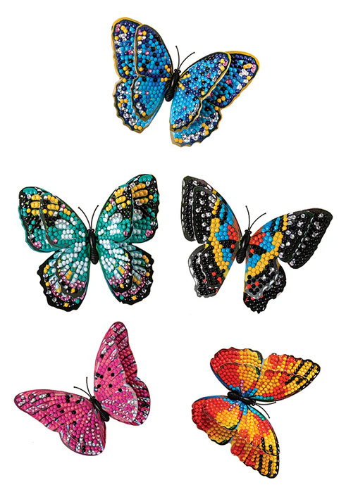 Craft Buddy Crystal Art Decorations 3D Butterflies