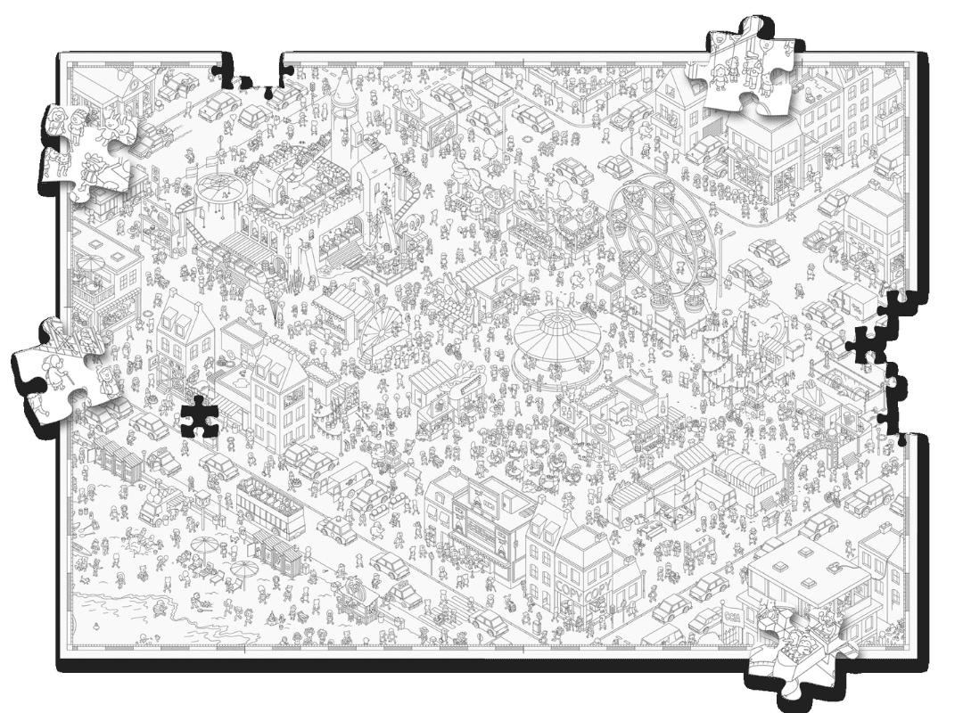 Blackrock Games Micro Macro Puzzle - Funfair