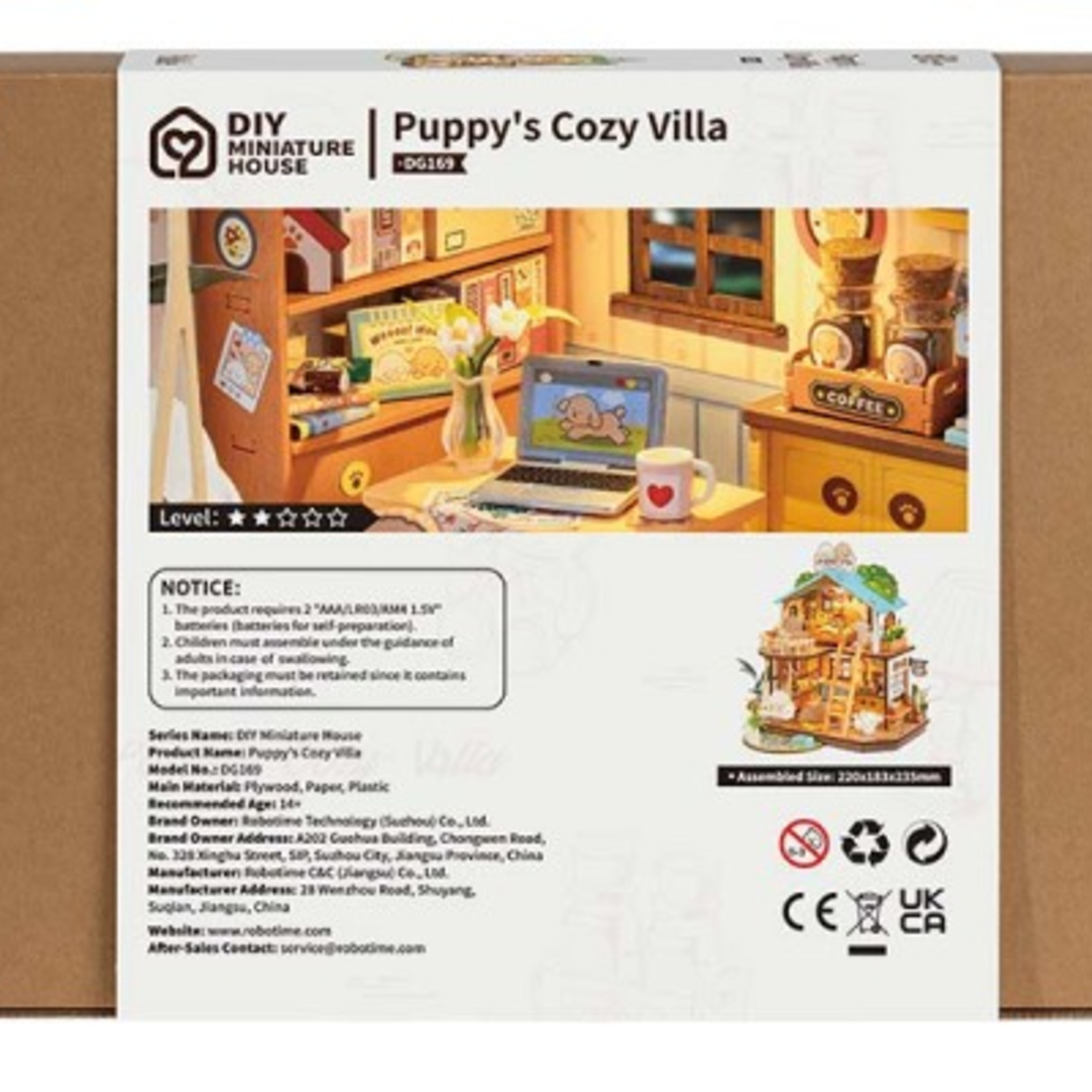 rolife Rolife - DIY Miniature House - Puppy's Cozy Villa