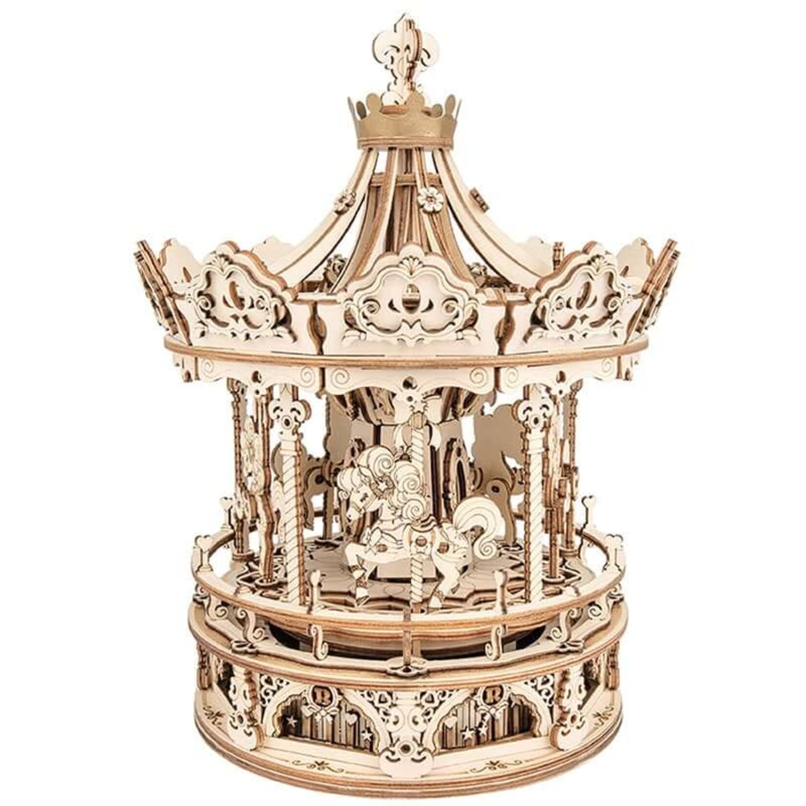 Robotime ROKR - Mechanical Music Box - Romantic Carousel