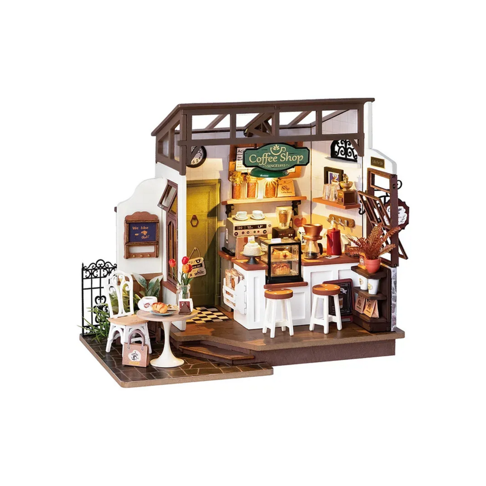 Robotime Rolife DG162 - DIY Miniature House - Slow Life Café