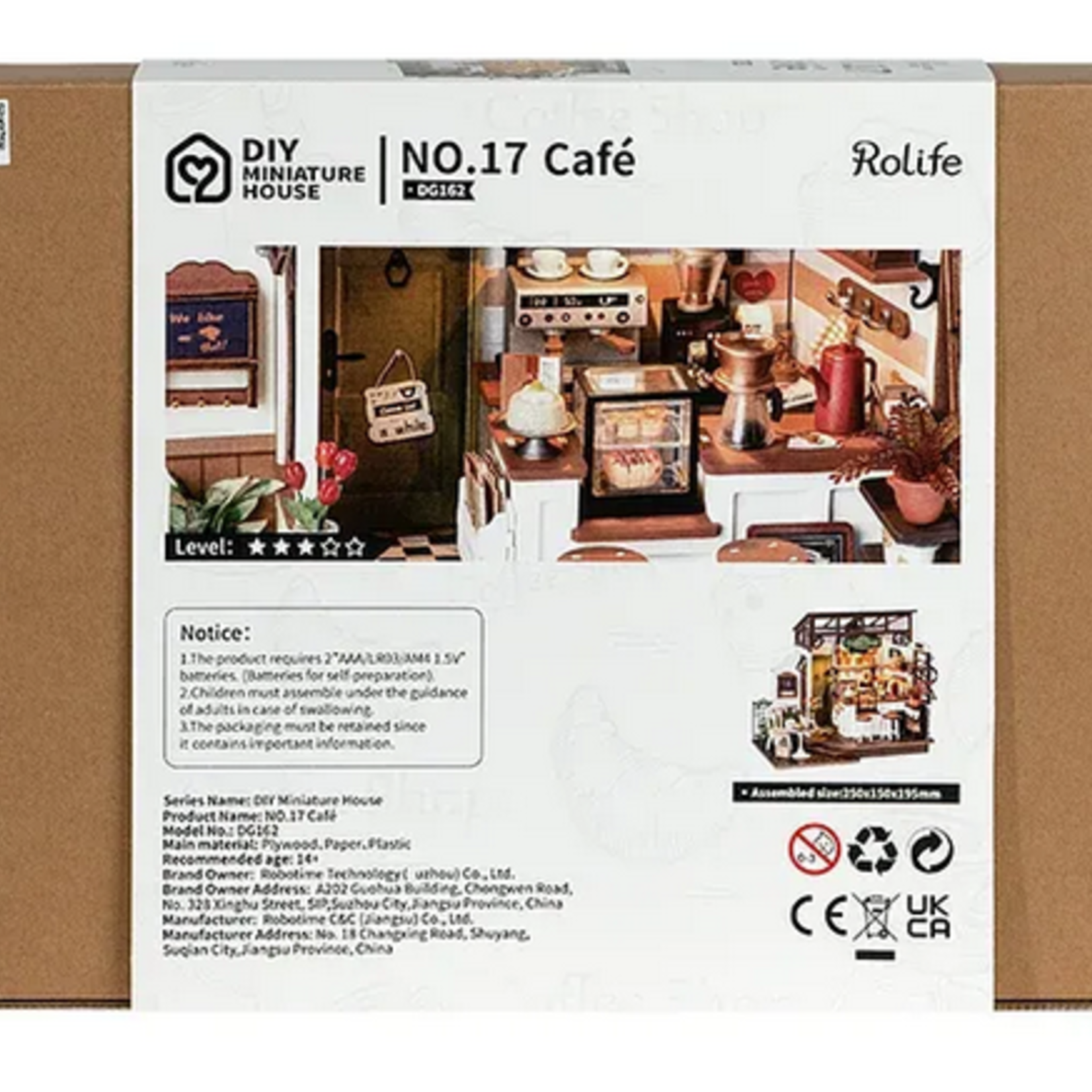 Robotime Rolife DG162 - DIY Miniature House - Slow Life Café