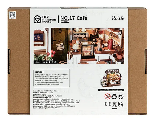 Robotime Rolife DG162 - DIY Miniature House - Slow Life Café
