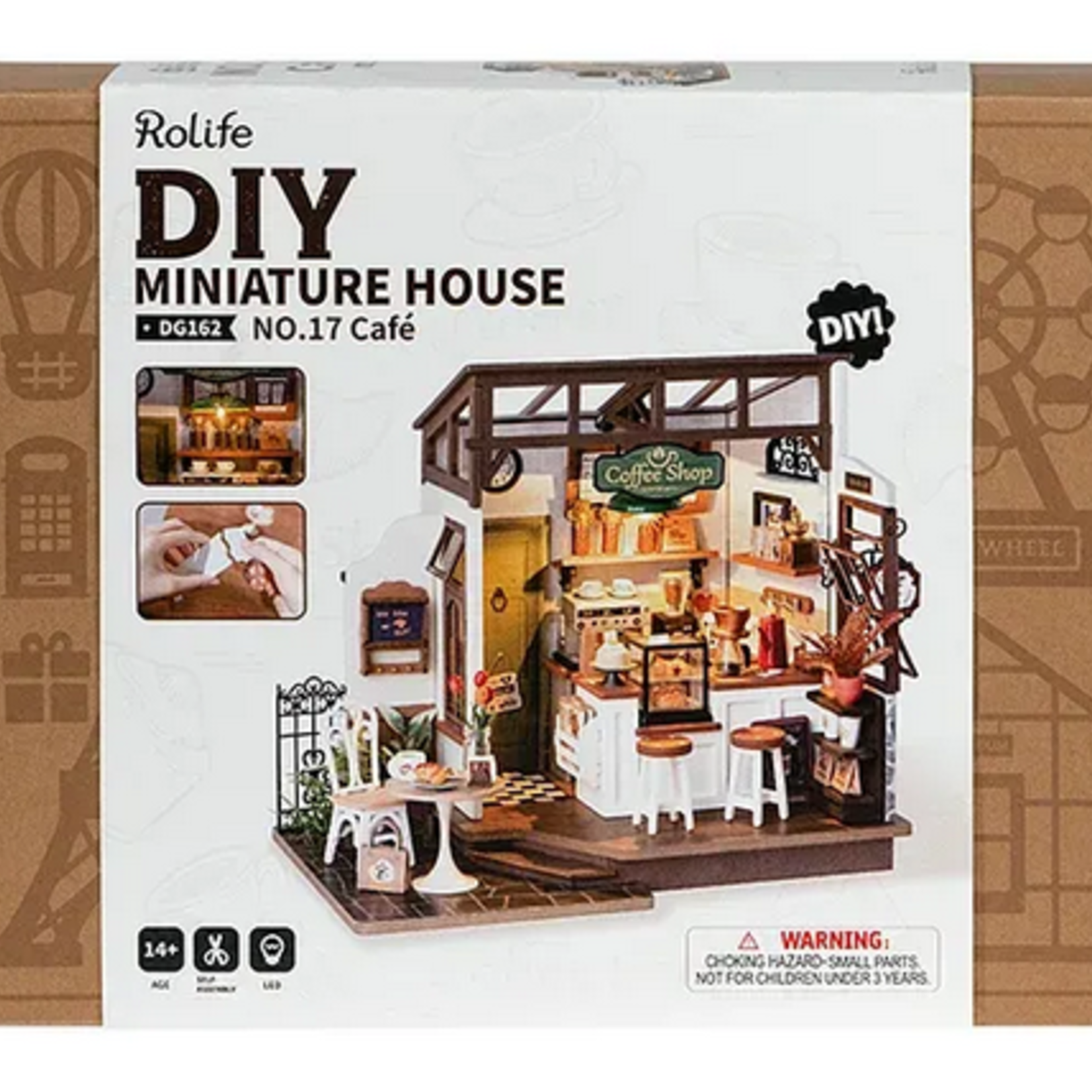 Robotime Rolife DG162 - DIY Miniature House - Slow Life Café