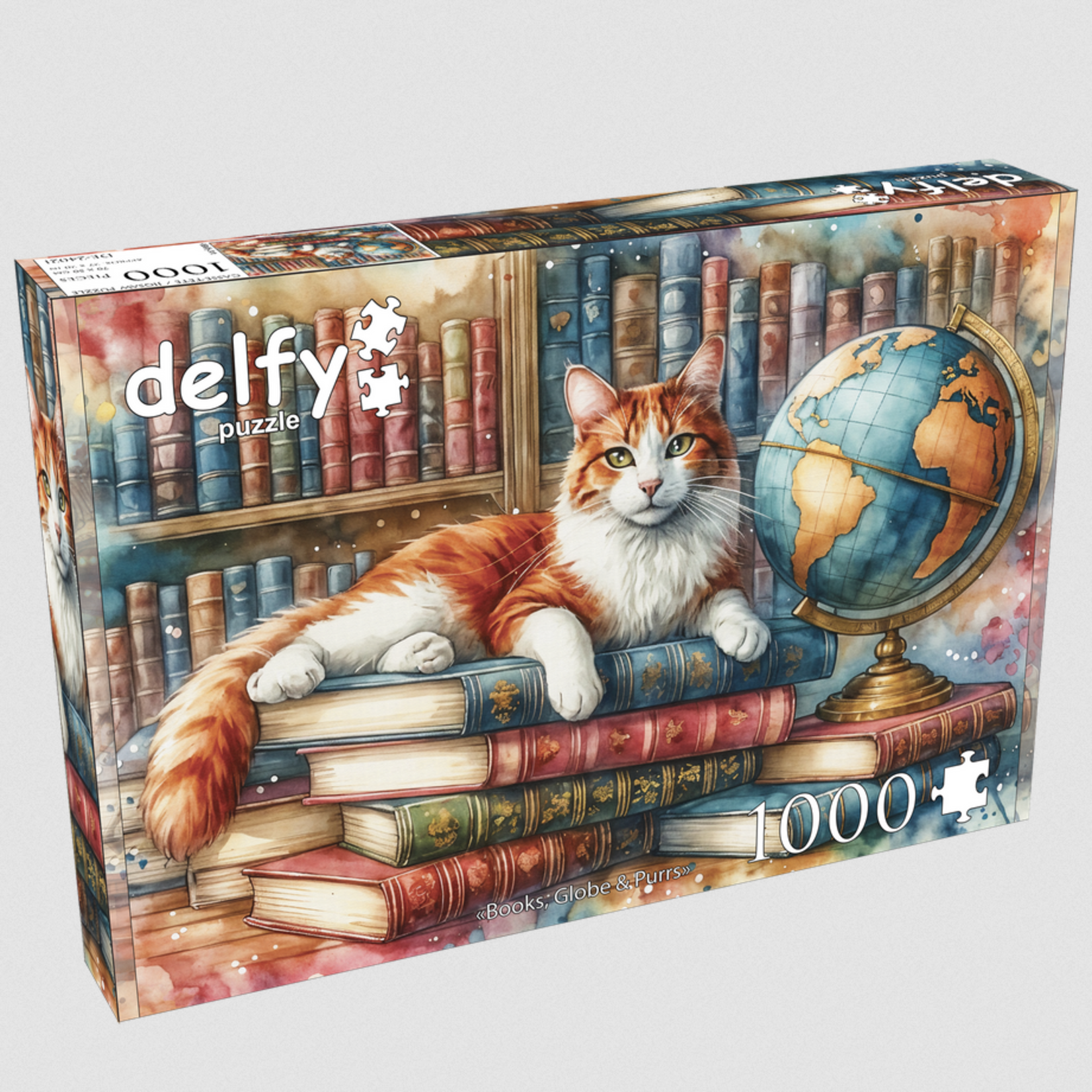 JaCaRou delfy 1000 - Books, Globe & Purrs
