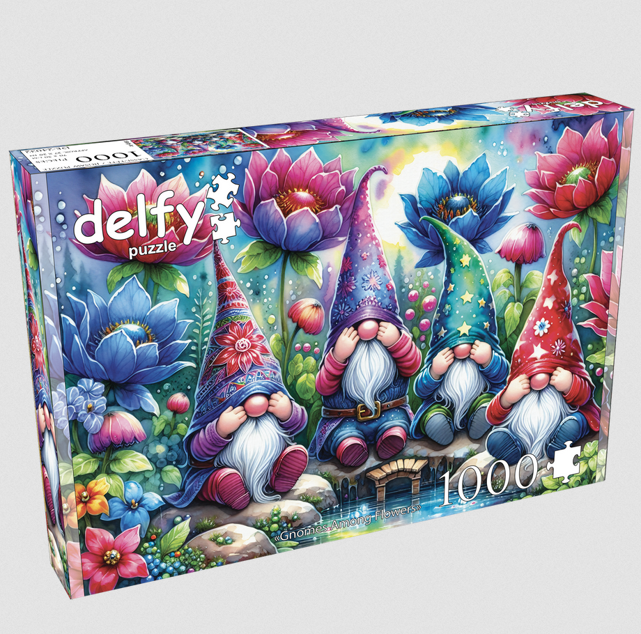 JaCaRou delfy 1000 - Gnomes Among Flowers