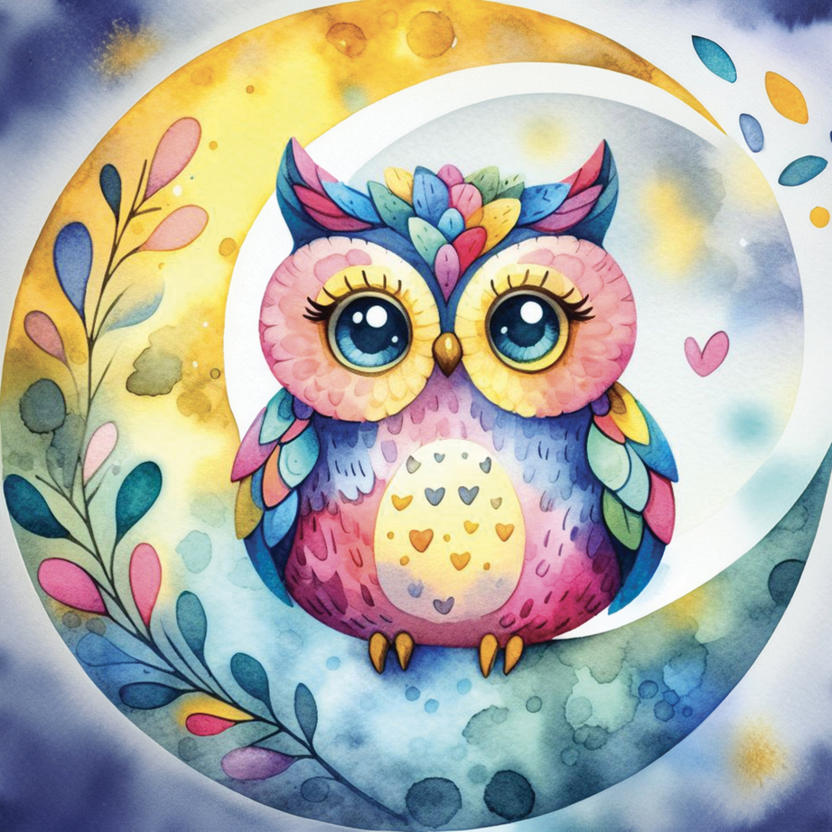 JaCaRou JaCaRou Diamant - Owl on Moon