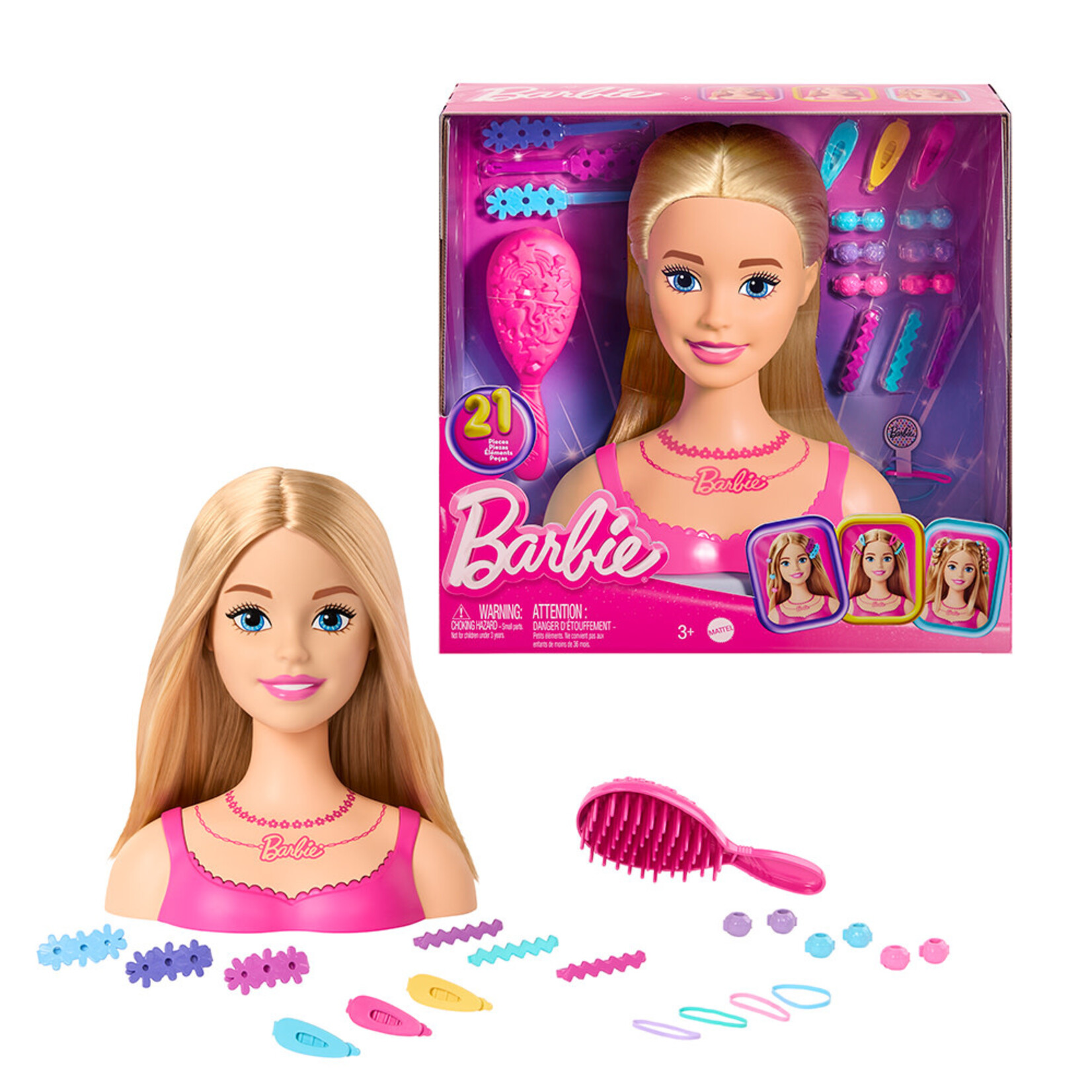 Mattel Barbie - Tête à coiffer et accessoires