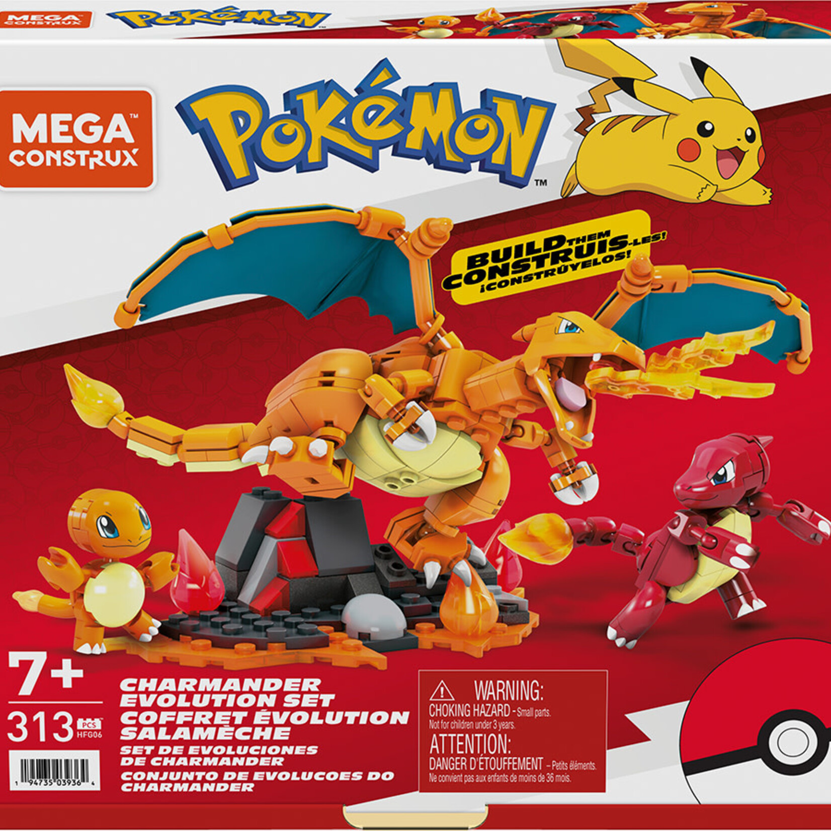 Mega Construx Mega Pokemon - Coffret évolutions salameche