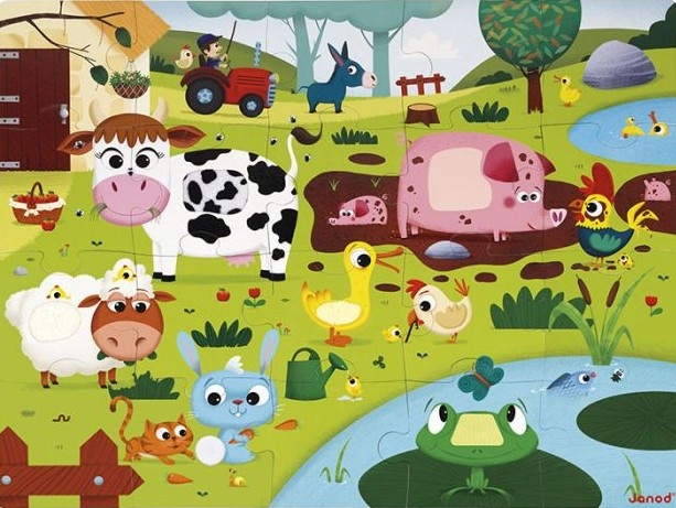 Janod Janod Puzzle Tactile - La Ferme