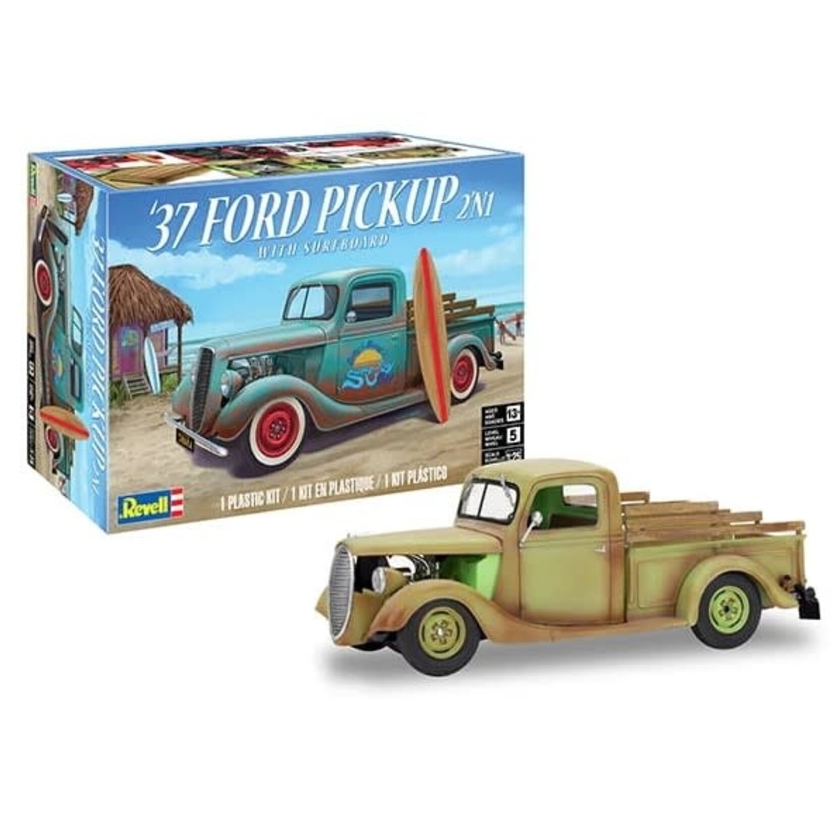 Revell Revell - 37' Ford Pickup 2n1 with Surboard