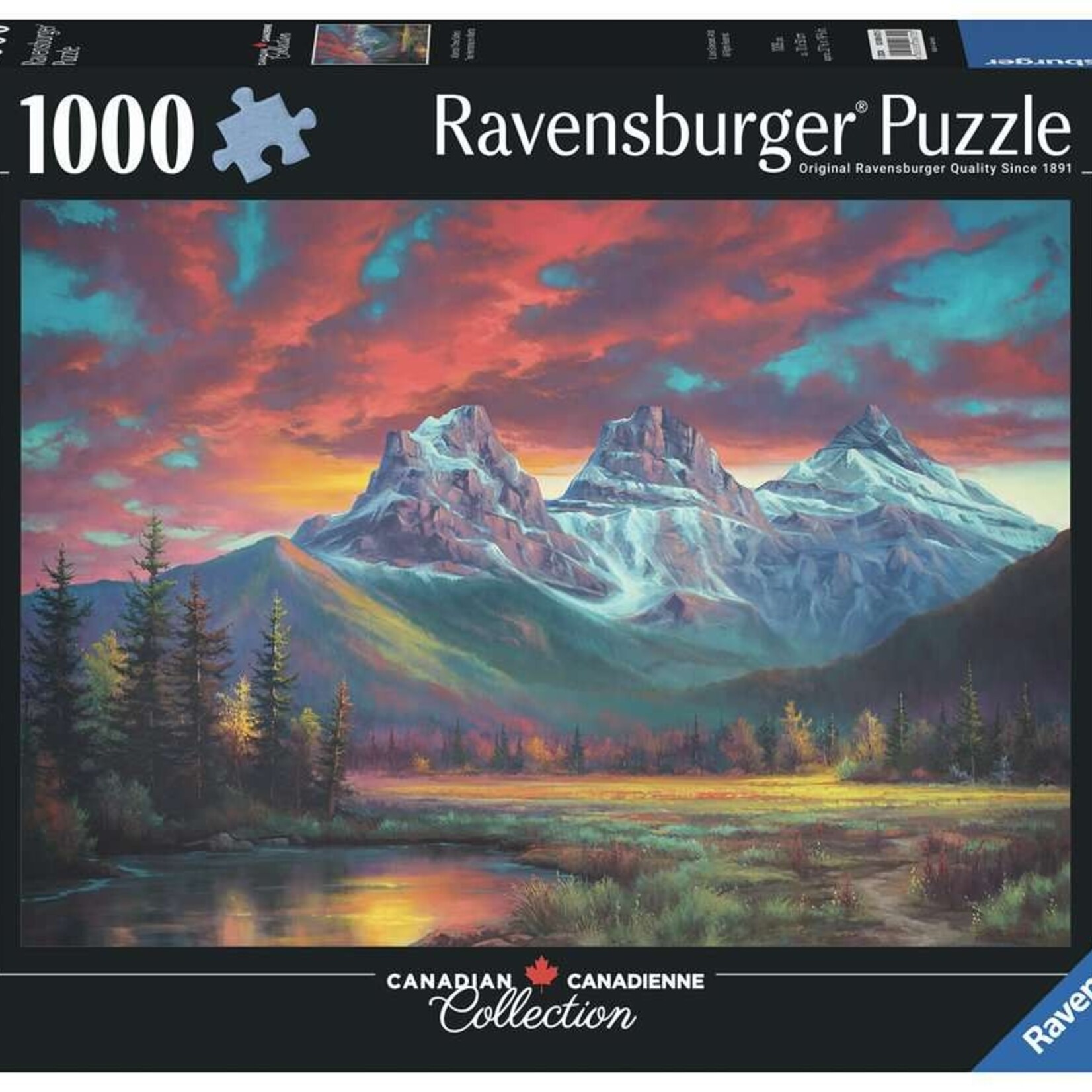 Ravensburger Ravens 1000 - Collection Canadienne -  LesTrois Soeurs,  Alberta