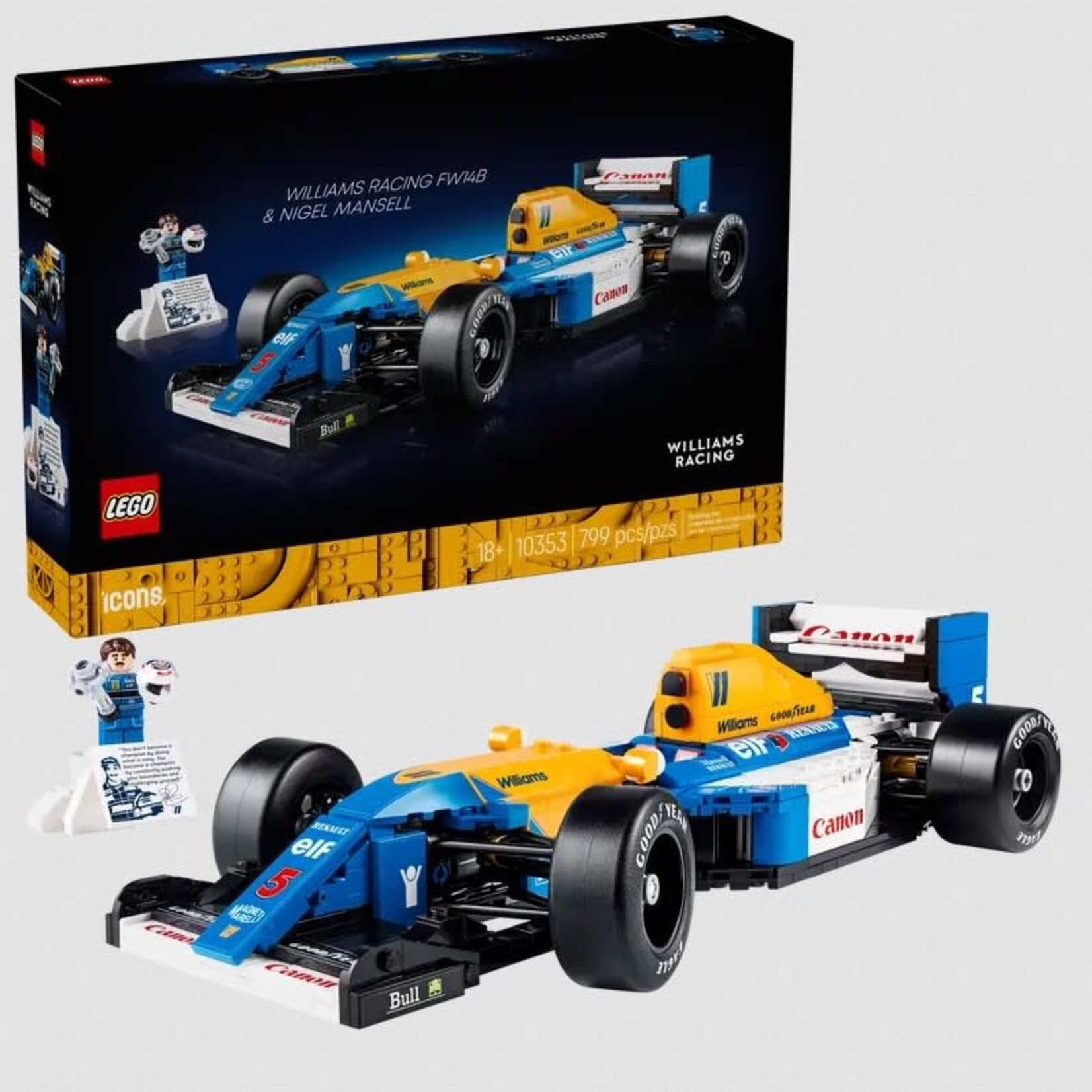 Lego Lego 10353  Icons - Williams Racing FW14B et Nigel Mansell