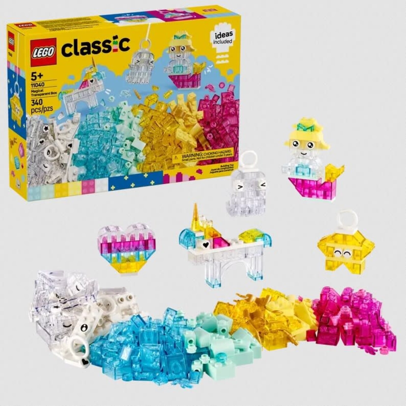 Lego Lego 11040  Classic - La boîte de briques transparentes magiques