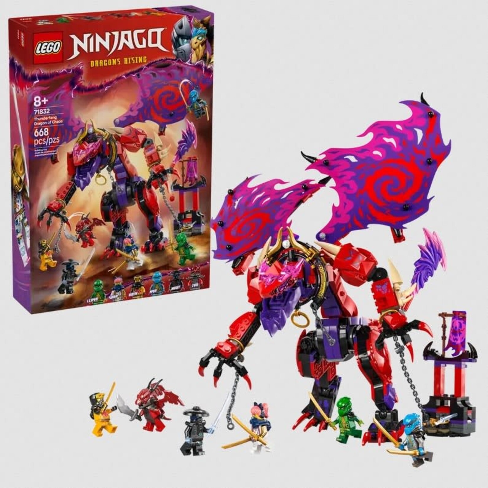 Lego Lego 71832 Ninjago - Thunderfang, le dragon du chaos