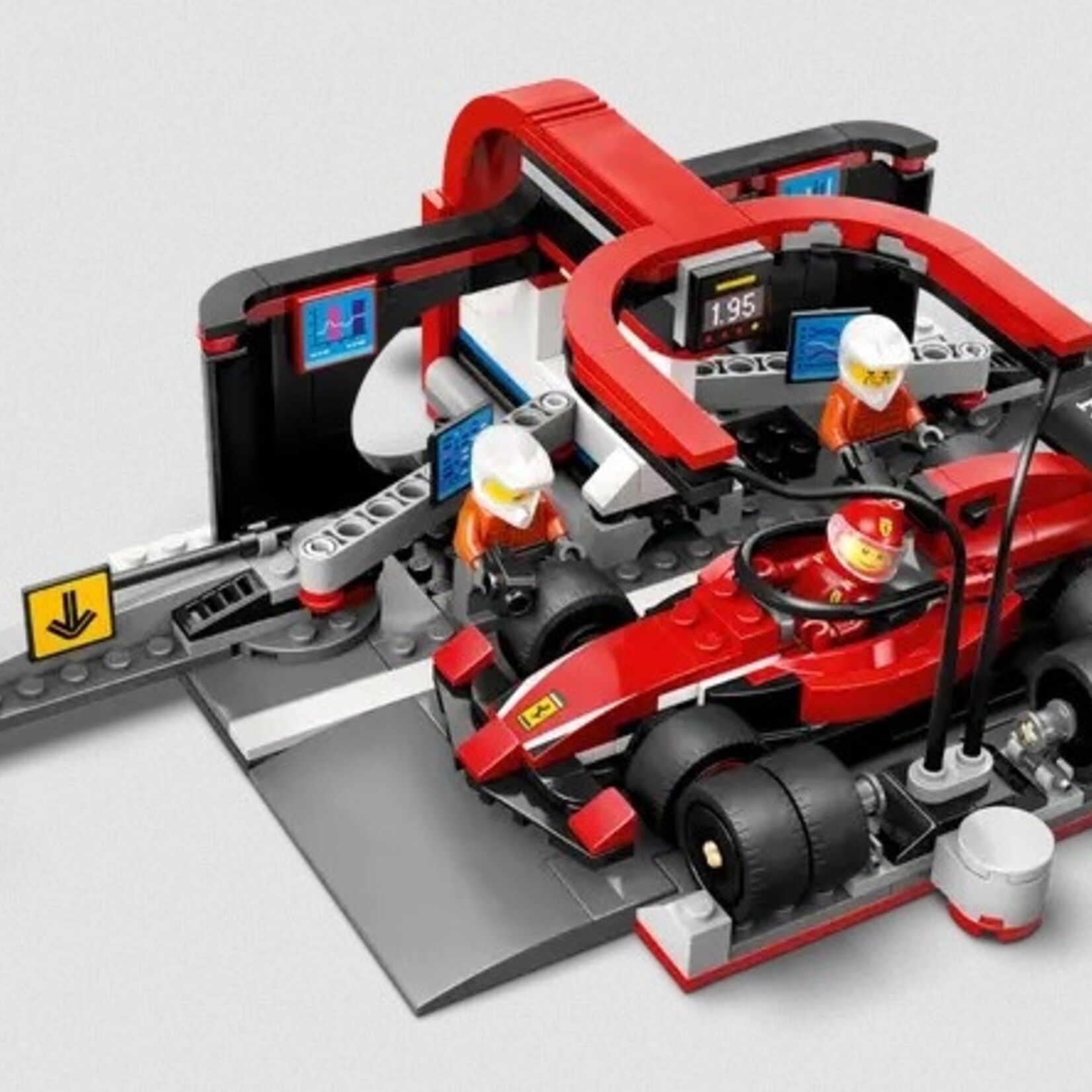 Lego Lego 60443 City - L’arrêt au stand et les mécaniciens de F1® avec la voiture Ferrari