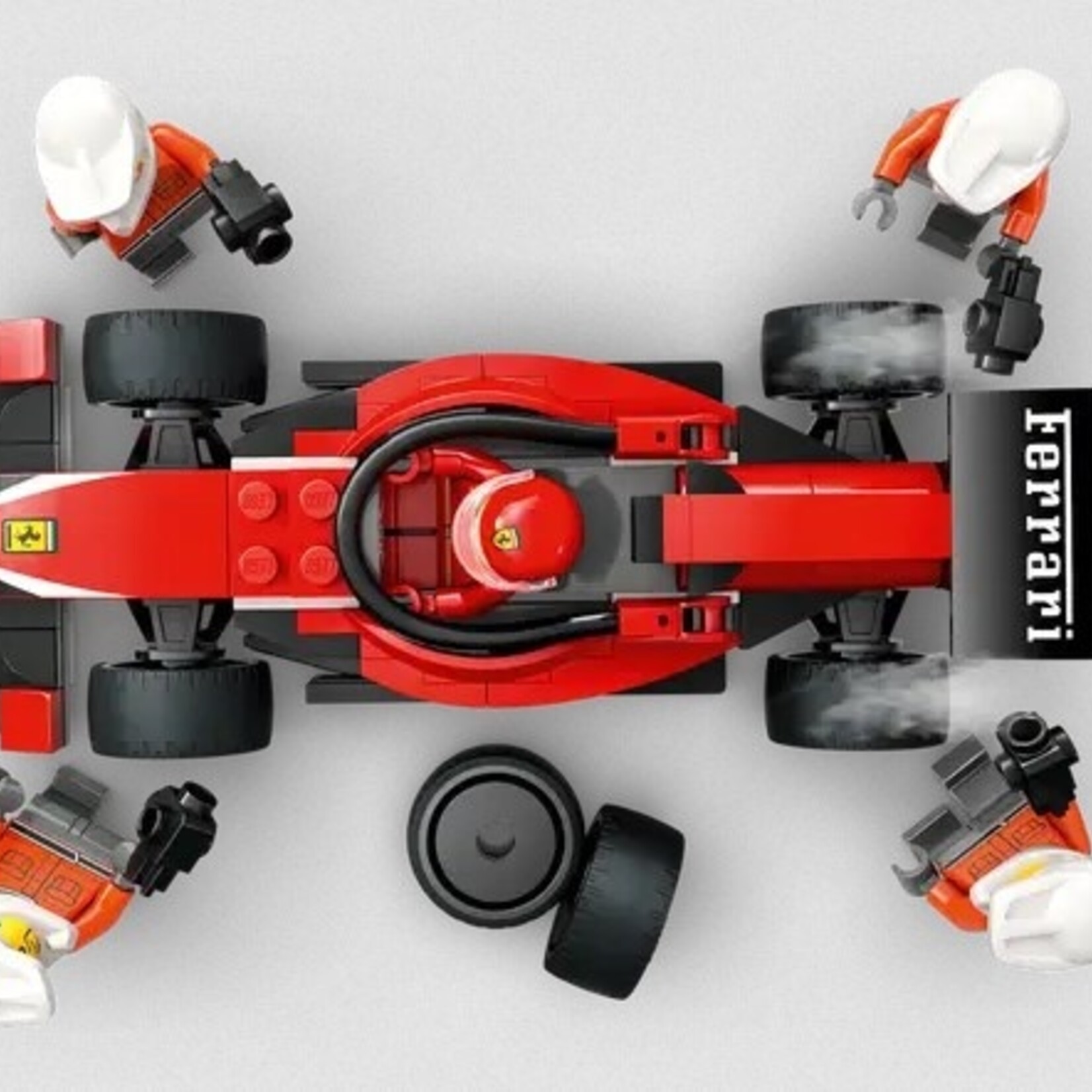 Lego Lego 60443 City - L’arrêt au stand et les mécaniciens de F1® avec la voiture Ferrari