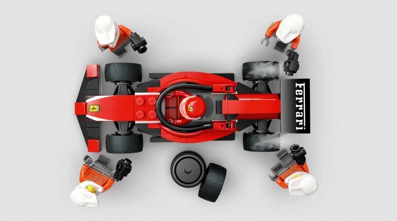 Lego Lego 60443 City - L’arrêt au stand et les mécaniciens de F1® avec la voiture Ferrari