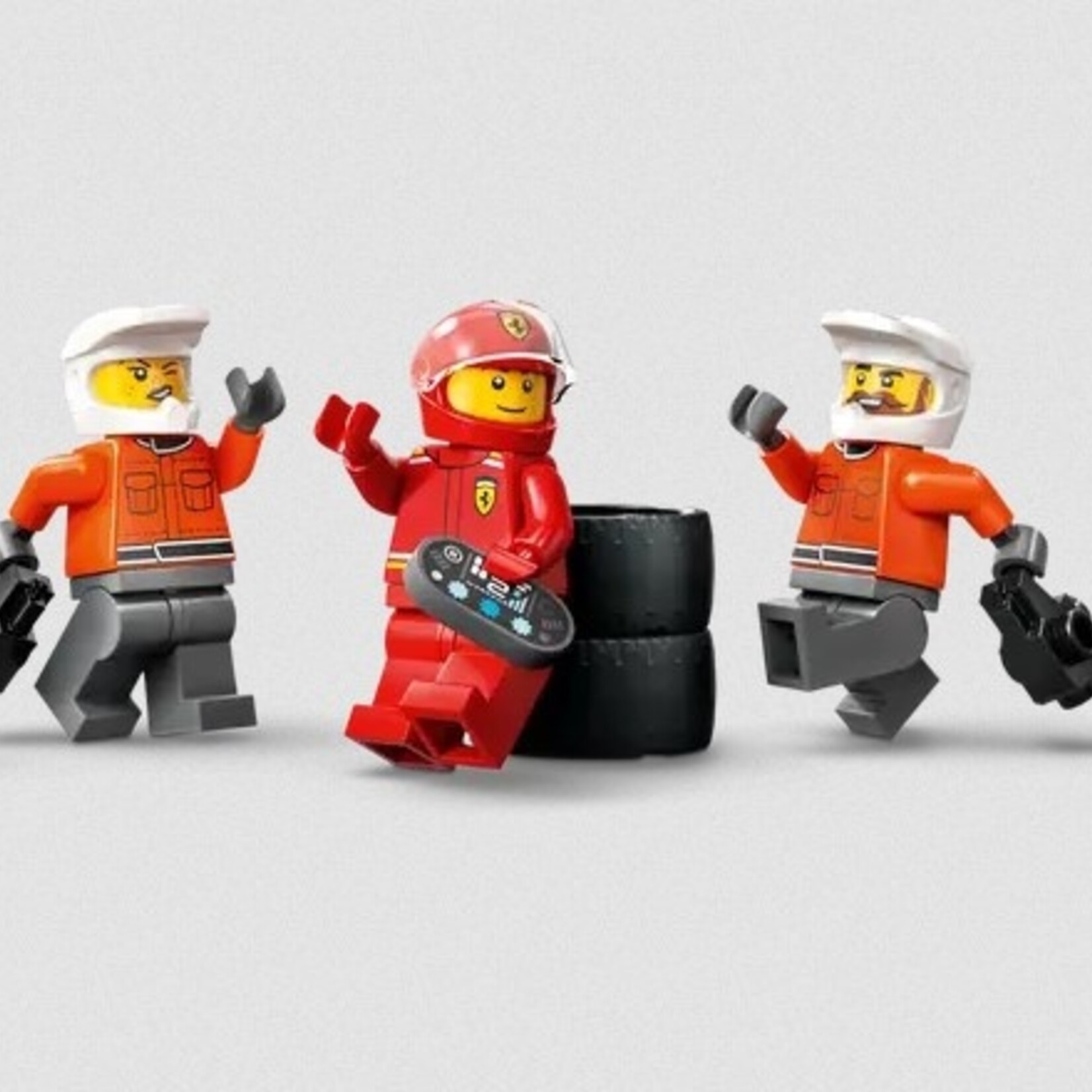 Lego Lego 60443 City - L’arrêt au stand et les mécaniciens de F1® avec la voiture Ferrari