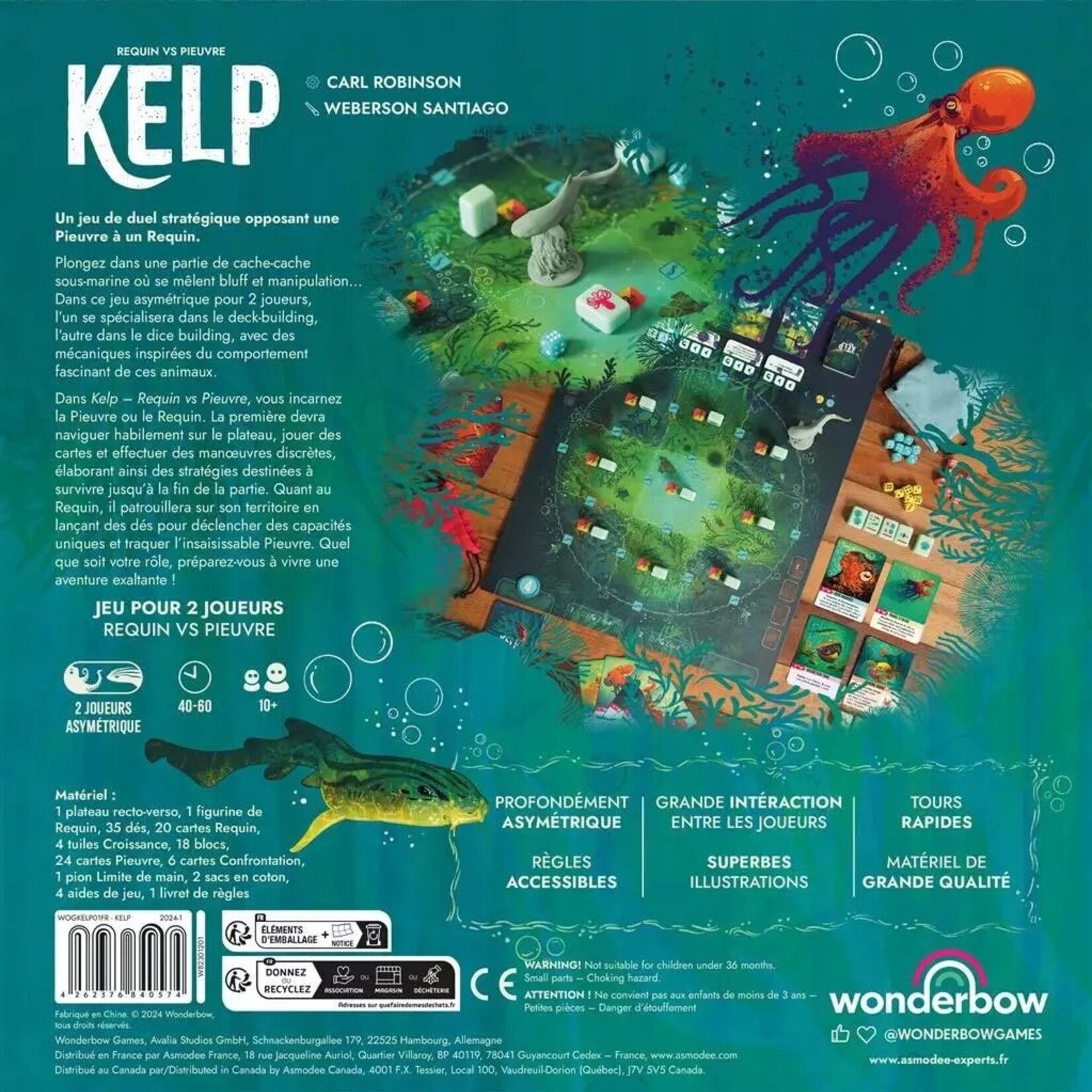 Wonderbow Games Kelp - Requin VS Pieuvre