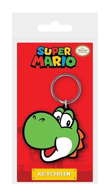 Pyramid Porte-Clé en Caoutchouc - Super Mario - Yoshi