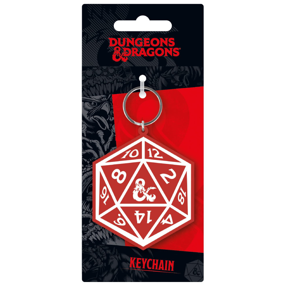 Pyramid Porte-Clé en Caoutchouc - Dungeons & Dragons - D20