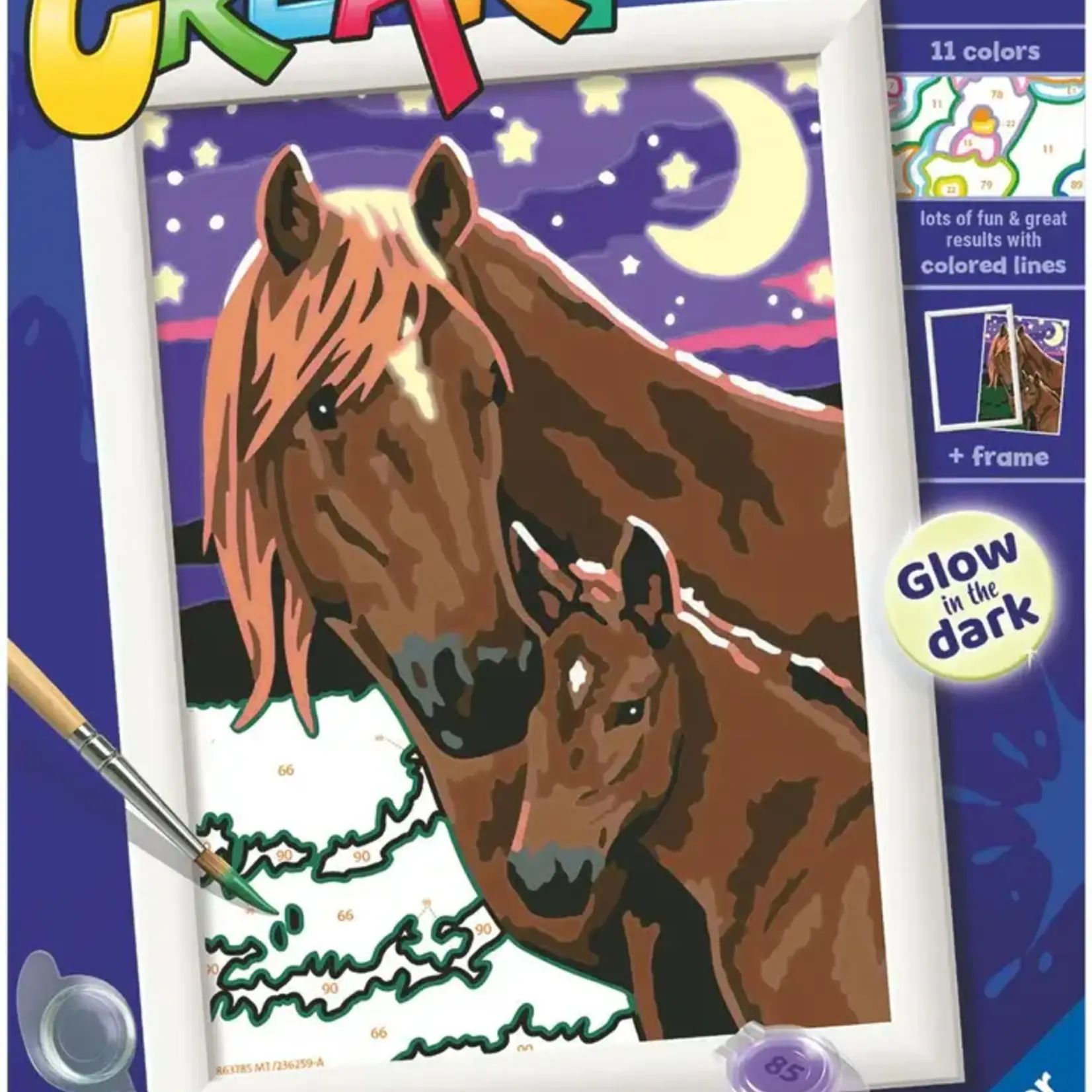 Ravensburger Creart - Chevaux à minuit